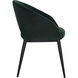 Thatcher Black / Deep Green Sky Dining Armchair